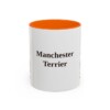 11oz Manchester Terrier Mug, Orange, front view