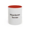 11oz Manchester Terrier Mug, Red, front view