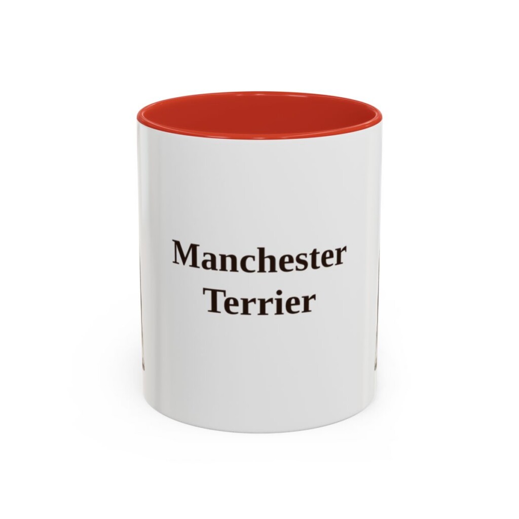 11oz Manchester Terrier Mug, Red, front view