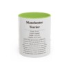 11oz Manchester Terrier Mug, Light Green, front view