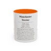 11oz Manchester Terrier Mug, Orange, front view