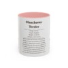 11oz Manchester Terrier Mug, Pink, front view