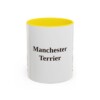 11oz Manchester Terrier Mug, Yellow, front view
