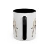 11oz Mastiff Dog Dad Mug, Black, back view