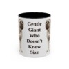 11oz Funny Mastiff Mug, Black, front view
