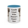 11oz Funny Mastiff Mug, Light Blue, front view