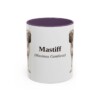 11oz Mastiff Latin Mug, Purple, front view
