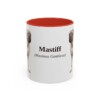 11oz Mastiff Latin Mug, Red, front view