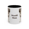 11oz Mastiff Dog Mom Mug, Black, front view