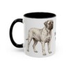 11oz Mastiff Dog Mom Mug, Black, left side view