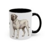 11oz Mastiff Dog Mom Mug, Black, right side view