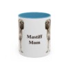 11oz Mastiff Dog Mom Mug, Light Blue, front view