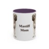 11oz Mastiff Dog Mom Mug, Purple, front view