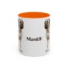 11oz Mastiff Mug, Orange, front view