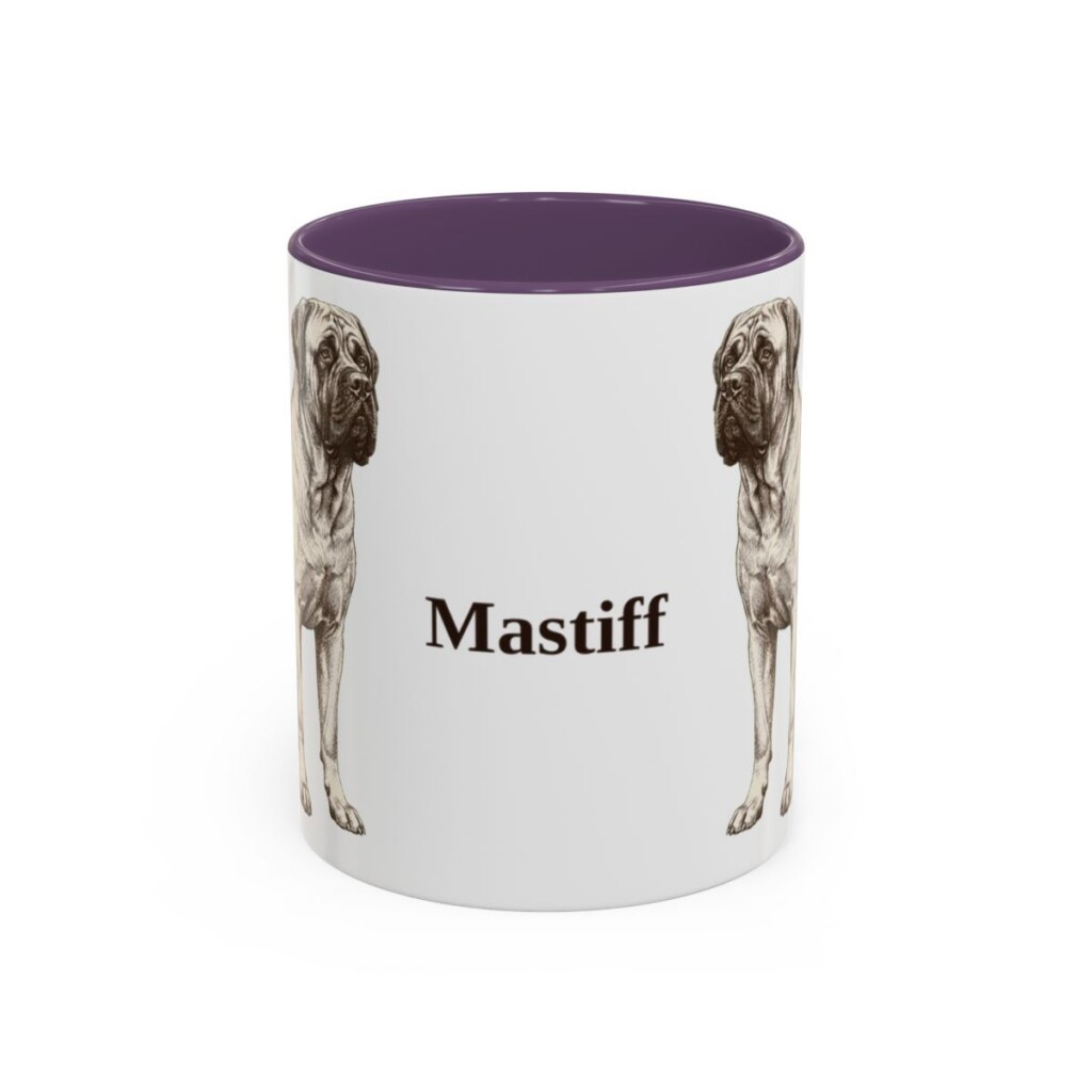 11oz Mastiff Mug, Purple, front view