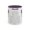 11oz Mastiff Mug, Purple, front view