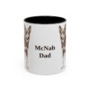 11oz-mcnab-mug-dad-black-front 11oz McNab Dog Dad Mug, Black, front view