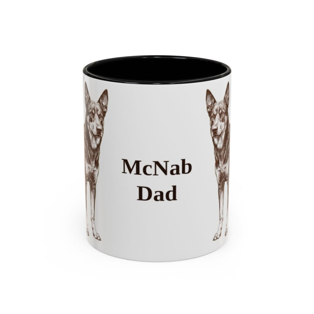 11oz-mcnab-mug-dad-black-front 11oz McNab Dog Dad Mug, Black, front view