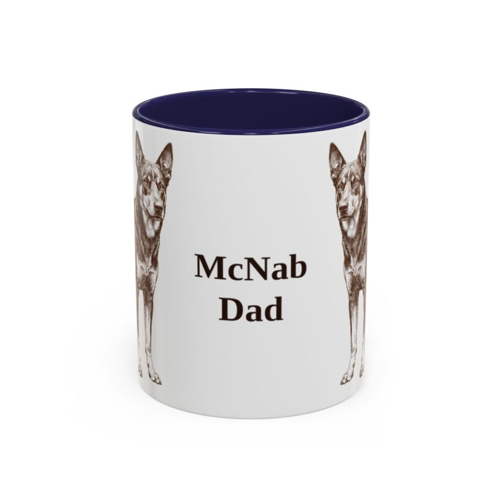 11oz-mcnab-mug-dad-navy 11oz McNab Dog Dad Mug, Navy, front view