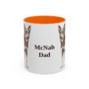 11oz-mcnab-mug-dad-orange 11oz McNab Dog Dad Mug, Orange, front view