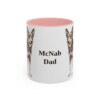 11oz-mcnab-mug-dad-pink 11oz McNab Dog Dad Mug, Pink, front view