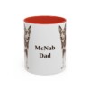 11oz-mcnab-mug-dad-red 11oz McNab Dog Dad Mug, Red, front view
