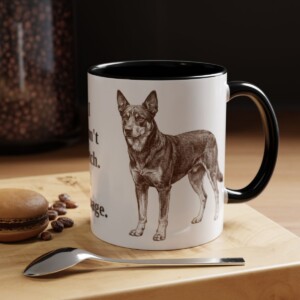 11oz Funny McNab Mug, Black, lifestyle photo