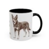 11oz Funny McNab Mug, Black, right side view