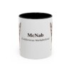 11oz McNab Latin Mug, Black, front view