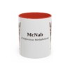 11oz McNab Latin Mug, Red, front view