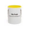 11oz McNab Latin Mug, Yellow, front view