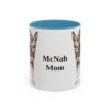 11oz McNab Dog Mom Mug, Light Blue, front view