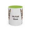 11oz McNab Dog Mom Mug, Light Green, front view