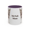 11oz McNab Dog Mom Mug, Purple, front view