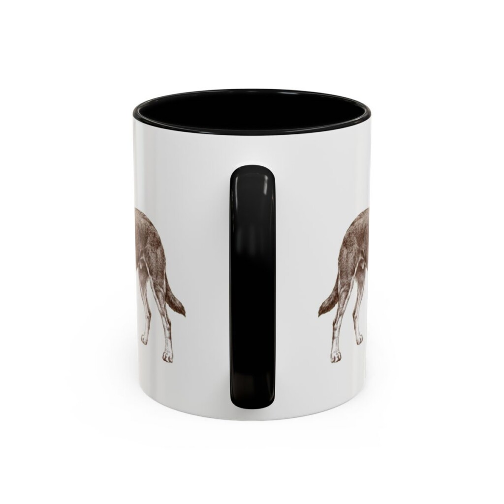 11oz McNab Mug, Black, back view
