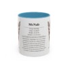 11oz McNab Mug, Light Blue, front view