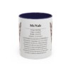 11oz McNab Mug, Navy, front view