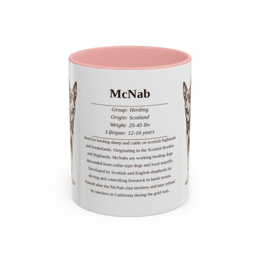11oz McNab Mug, Pink, front view