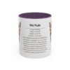 11oz McNab Mug, Purple, front view