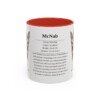 11oz McNab Mug, Red, front view
