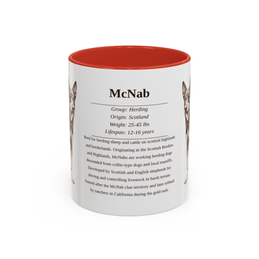 11oz McNab Mug, Red, front view