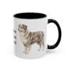 11oz Miniature American Shepherd Mug, Black, right side view