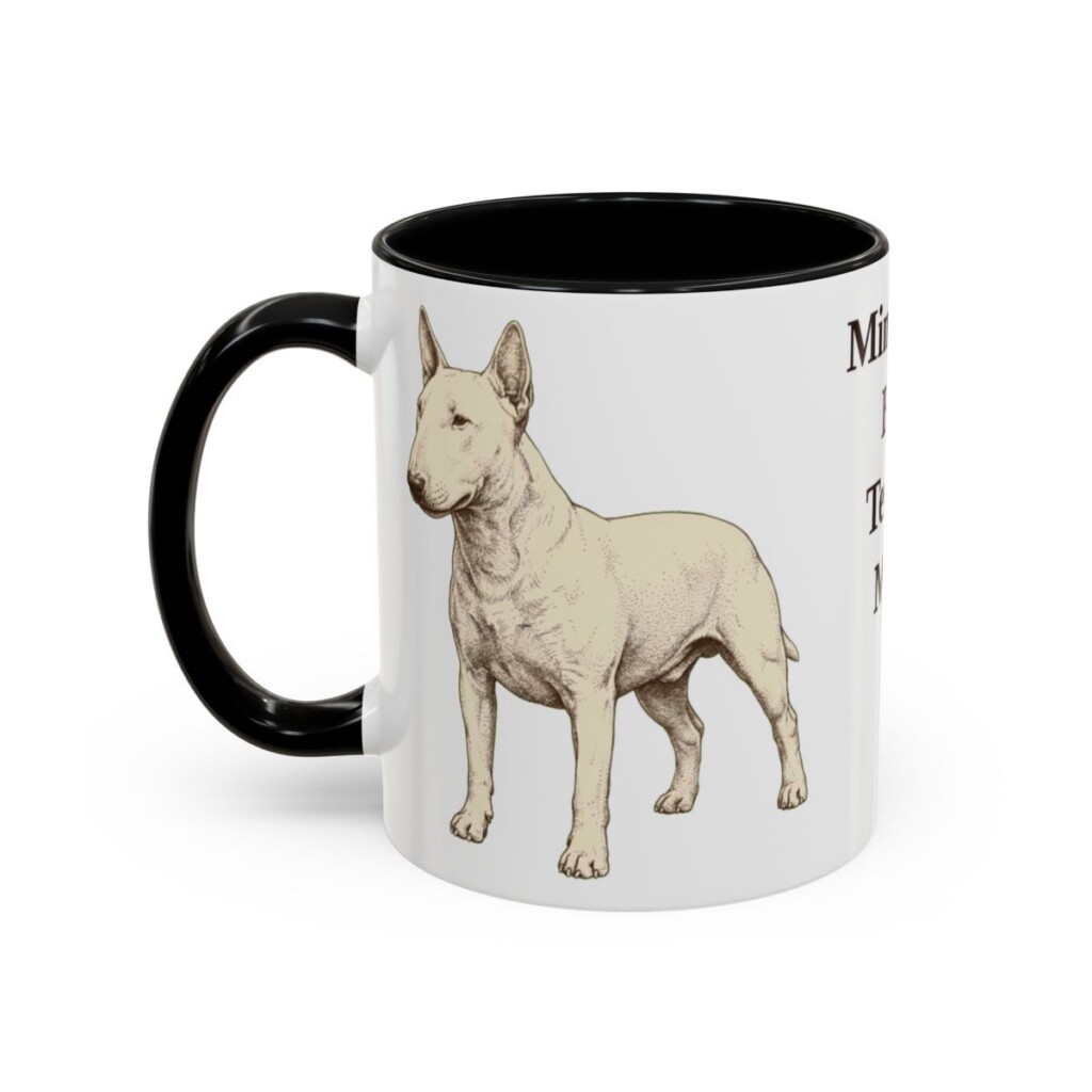 11oz-miniature-bull-terrier-mug-mom-black-left 11oz Miniature Bull Terrier Dog Mom Mug, Black, left side view