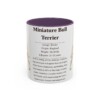 11oz-miniature-bull-terrier-mug-writeup-purple 11oz Miniature Bull Terrier Mug, Purple, front view
