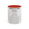 11oz-miniature-bull-terrier-mug-writeup-red 11oz Miniature Bull Terrier Mug, Red, front view