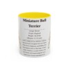 11oz-miniature-bull-terrier-mug-writeup-yellow 11oz Miniature Bull Terrier Mug, Yellow, front view