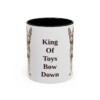 11oz Funny Miniature Pinscher Mug, Black, front view