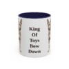 11oz Funny Miniature Pinscher Mug, Navy, front view