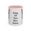 11oz Funny Miniature Pinscher Mug, Pink, front view