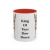 11oz Funny Miniature Pinscher Mug, Red, front view